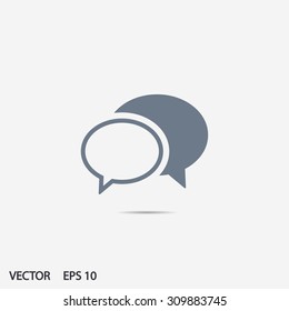 Chat  icon. One of set web icons