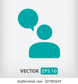 Chat  icon. One of set web icons