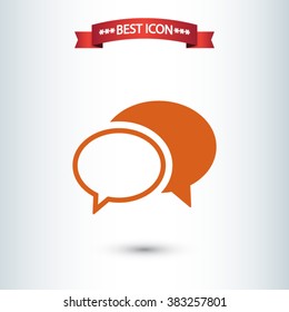 Chat  icon. One of set web icons