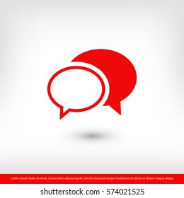 Chat  icon. One of set web icons