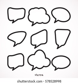 Chat icon. One of set web icons Isolated on White Background. 