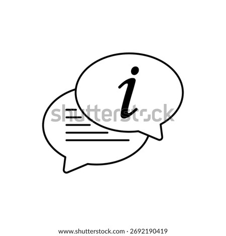 chat icon outline editable stroke line drawing eps
