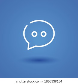 Chat-Symbol, Vektorgrafik-Umriss.