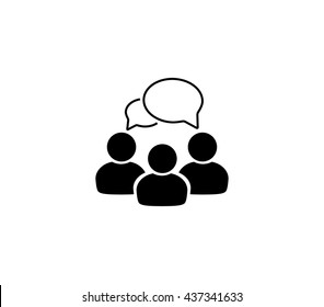 Chat icon.  People chat icon.  Group chat icon. 