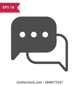 Chat Icon. Professional, pixel perfect icon, EPS 10 format.