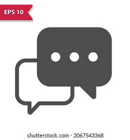 Icono de chat. Icono profesional, perfecto píxel, formato EPS 10.