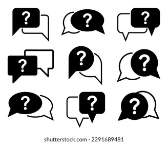 chat icon with question mark