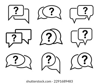 chat icon with question mark