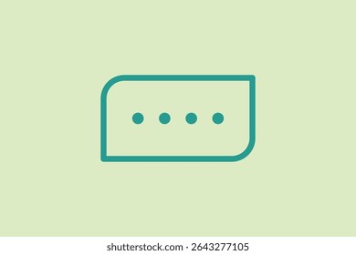 Chat icon. icon related to UI elements. suitable for web site, app, user interfaces,element, printable etc. line icon style. simple vector design editable