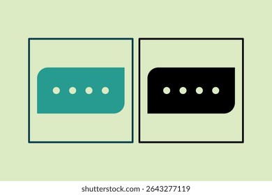 Chat icon. icon related to UI elements. suitable for web site, app, user interfaces,element, printable etc. solid icon style. simple vector design editable