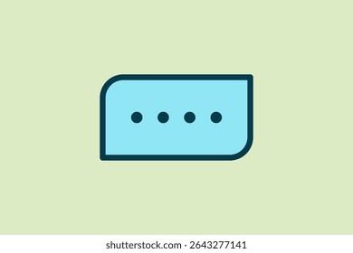 Icono de chat. Icono relacionado con Elementos de interfaz de usuario. Adecuado para Sitio web, App, interfaces de usuario, elemento, imprimible, etc. estilo de icono de línea plana. diseño de Vector simple editable