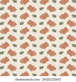 Chat icon repeating trendy pattern beautiful vector gift wrapping background