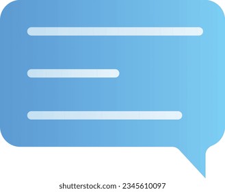 The chat icon represents communication and exchange of ideas between people. It is often used in messaging apps, social media platforms, and chatbots to indicate that a conversation is taking plac