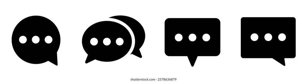 chat icon. Chat icon set.