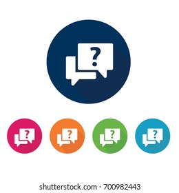 Chat icon set. Conversation symbol. Vector.