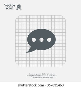 Chat Icon with shadow. Vector EPS 10.