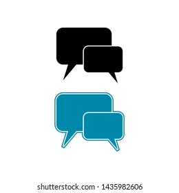 Chat Icon or Shape for communication or business symbol