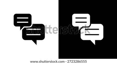 Chat Icon Sheet Black And White