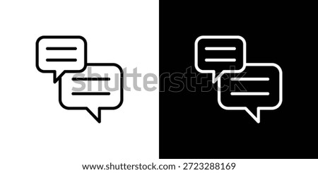 Chat Icon Sheet Black And White