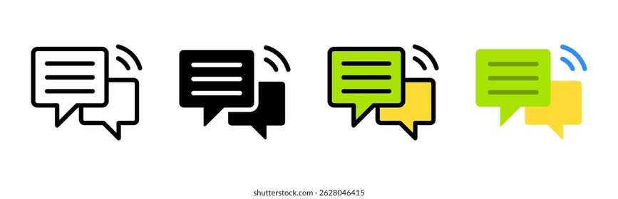 Chat icon sheet multiple style collection