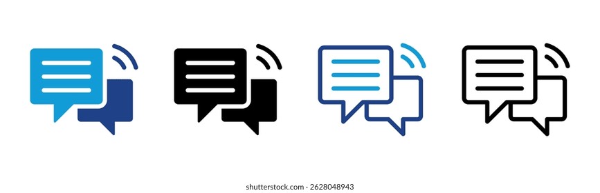 Chat icon sheet multiple style collection