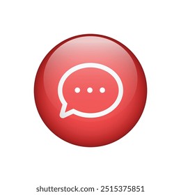 Chat icon sign. Button for graphic design  website or app. Vector illustration