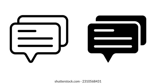 Icono de conversación. inicio de sesión para concepto móvil y diseño web. ilustración vectorial