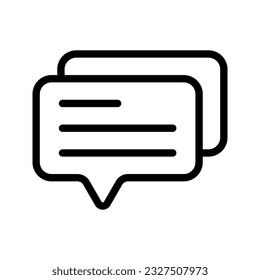 Icono de conversación. inicio de sesión para concepto móvil y diseño web. ilustración vectorial