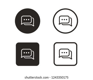 Chat icon sign symbol