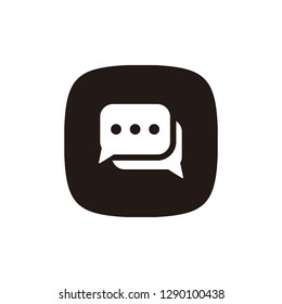 Chat icon sign symbol