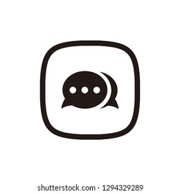 Chat icon sign symbol