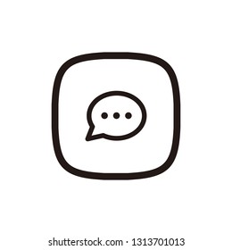 Chat icon sign symbol