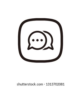 Chat icon sign symbol