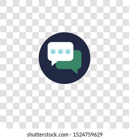 chat icon sign and symbol. chat color icon for website design and mobile app development. Simple Element from teamwork and organization collection for mobile concept and web apps icon.