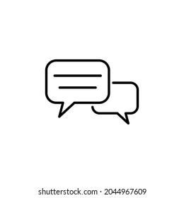 chat icon, chat sign and symbol vector.
