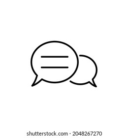 icono de chat, signo de chat y vector de símbolo.