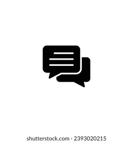 Icono de charla, diseño vectorial de signo de charla