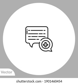 Chat icon sign vector,Symbol, logo illustration for web and mobile