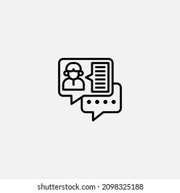 Chat icon sign vector,Symbol, logo illustration for web and mobile