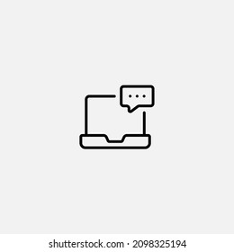 Chat icon sign vector,Symbol, logo illustration for web and mobile