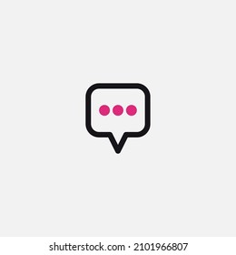 Chat icon sign vector,Symbol, logo illustration for web and mobile