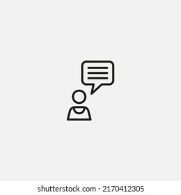 Chat icon sign vector,Symbol, logo illustration for web and mobile