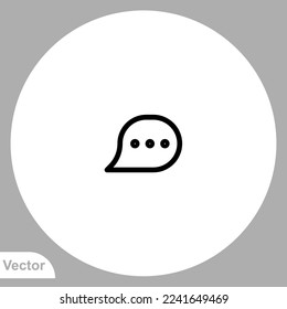 Chat icon sign vector,Symbol, logo illustration for web and mobile