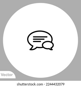 Chat icon sign vector,Symbol, logo illustration for web and mobile