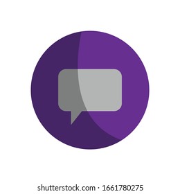 chat icon simple illustration vector clip art