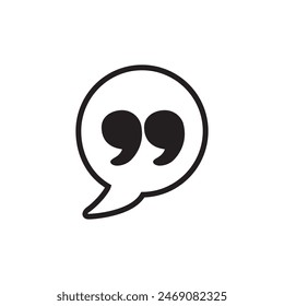 Chat icon. Simple speech bubble vector isolated on white background.