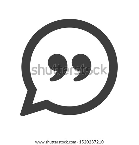 Chat icon. Simple speech bubble vector isolate on white background.