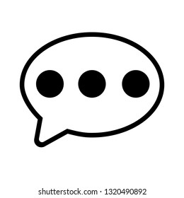 Chat icon, sms icon, comments icon, speech bubbles Icon vector illustration