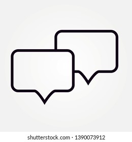 Chat icon, sms icon, comments icon, speech bubbles Icon vector flat design
