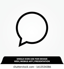 Chat icon, sms icon, comments icon, speech bubbles Icon vector flat design